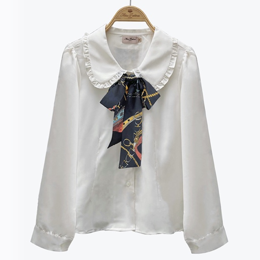 Miss Patina Darling Vintage Blouse (Cream)